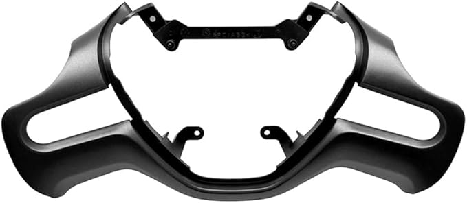 Carbon Fiber Style Replacement Steering Wheel Trim Cover Frame ABS Decal Interior Moulding Accessories Fit for Honda Civic 2006 2007 2008 2009 2010 2011 (A-Black)
