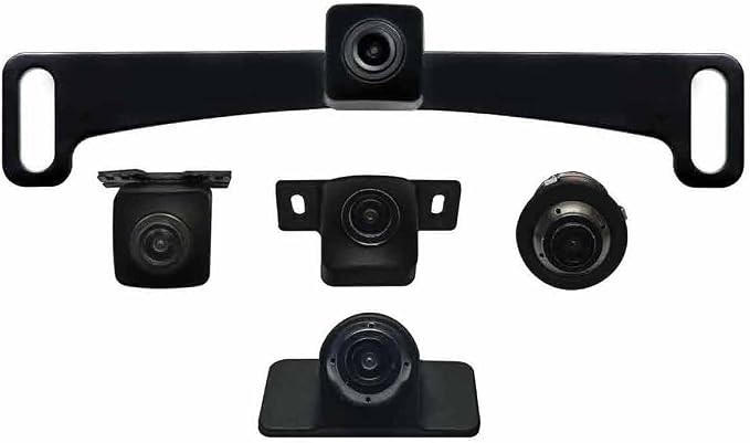 EchoMaster Universal Backup Camera for Crystal Clear Front, Rear, Side Views, IP67 Rated, Selectable Mirror Mode & Parking Lines (Multi-Configurable HD Camera) PHD5N1