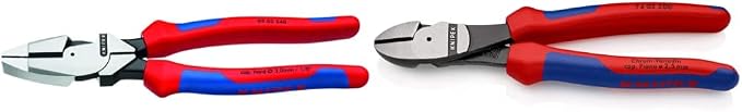 Knipex Ultra-High Leverage Lineman's Pliers (09 02 240 SBA) and KNIPEX High Leverage Diagonal Cutters (7402200)