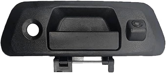 Riloer Tailgate Handle Rear View Backup Camera with Static Guidelines Black, Compatible with Nissan 2015-2018 Navara D23 NP300, CCD (Charge-Coupled Device) Tailgate Door Handle Camera
