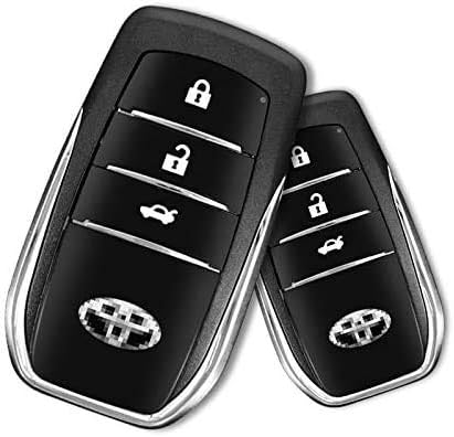 3T6B Passive Keyless Entry System for DC12V Universal Cars, PKE Engine Starter Push Button Vehicles Start/Stop Kit Safe Lock with 2 Smart Key