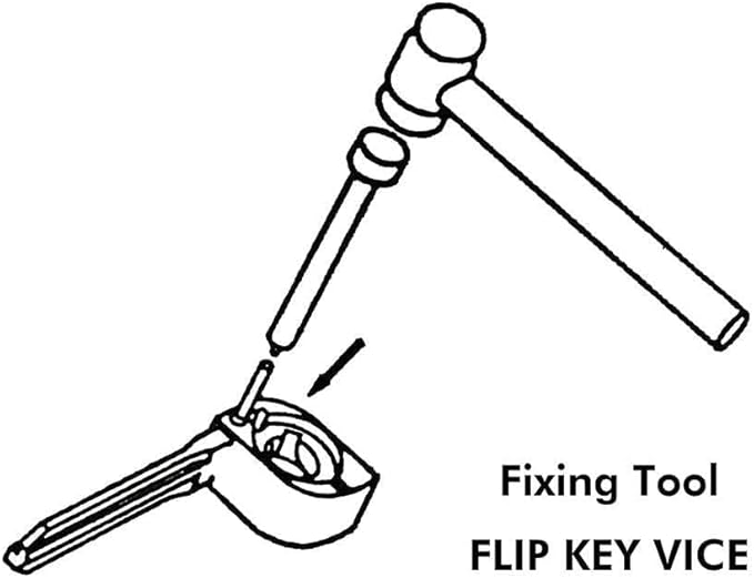 HERCHR Car Folding Remote Key Pin Remover Tool Terminal Removal Tool Kit Car Pin Extractor Remove Pin Depinning Tool Connector Pin Removal Tool Pin Pusher Tool