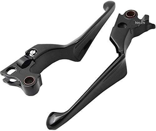 Kuryakyn 1847 Motorcycle Handlebar Accessory: Boss Blades Clutch and Brake Trigger Levers for 1996-2017 Harley-Davidson Motorcycles with Cable Clutch, Gloss Black, 1 Pair