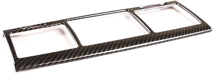 Car Central Air Condition Outlet Vent Cover Frame Trim，Fit forMercedes-Ben-z G Class W463 G350 G55 G63 2004 2005 2006 2007 2008 2009 2010 2011，ABS Center Control Air Vent Outlet Trim (Carbon Fiber)