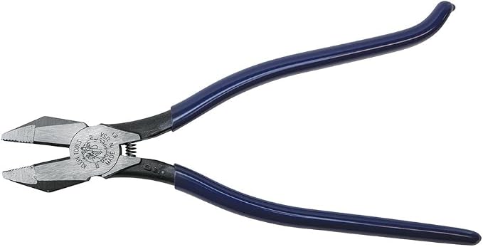 Klein Tools Ironworker's Pliers (9-Inch) and Diagonal Cutting Pliers (9-Inch) Bundle