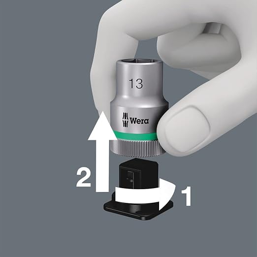 Wera Belt 1 Zyklop 1/4" Socket Belt Set with Holding Function Metric 05003880001