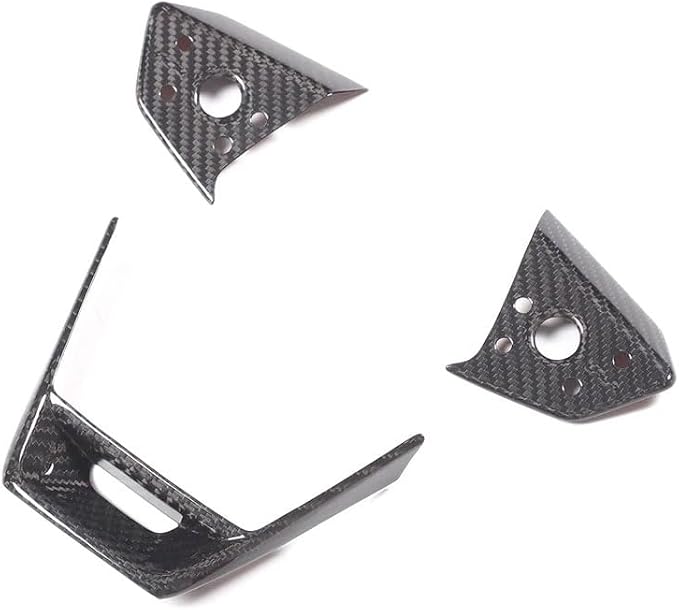 for Tesla Cybertruck 2024-2025 Center Console Button Panel Decorative Protective Cover, Genuine Carbon Fiber Car Interior Accessories, Luxury Carbon Fiber Panel (Black Carbon)