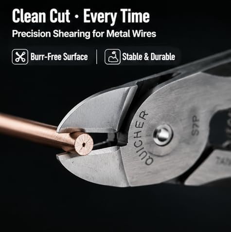 S7P Pneumatic Cutting Pliers Cutter Head Replacement Air Scissors Head Fit for HS30 Cutting Pliers 3.3mm Copper Wire 2.8mm Iron Steel Wire pneumatic cutter head