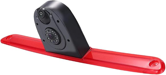 【New Super Dual Lens】 Car Rear View Camera Brake Light Reversing System in 3rd Brake Light with Rear View Camera Replacement for Van Mercedes Benz Sprinter W906/ VW Crafter Caravelle 2007-2015