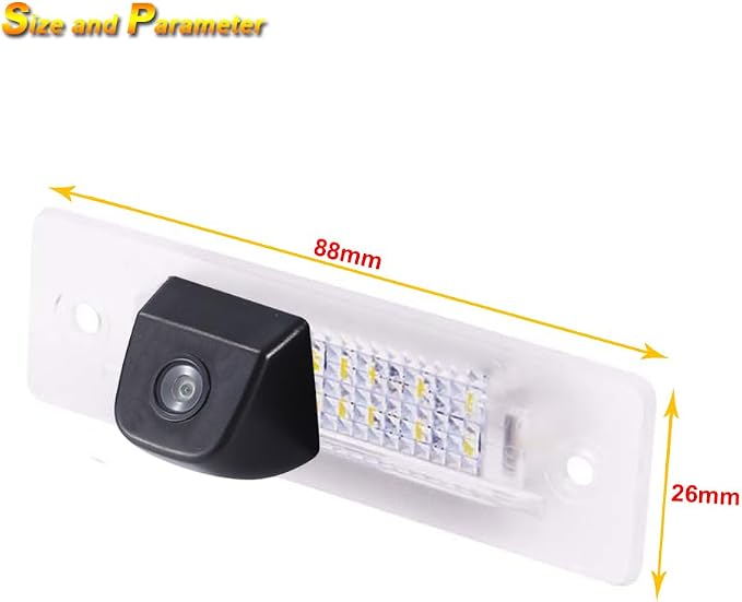 HD Night Vision Car Reversing Rear View License Plate Light Camera Parking Aid Reversing System for Porsche 911 Cabriolet 964 993 996 968 Carrera 4S Convertible Coupe GT2 GT3 Turbo Targa 986 Base S