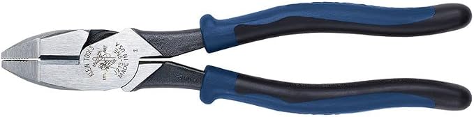 Klein Tools Side Cutter Linemans Pliers, Diagonal Cutting Multi-Purpose Pliers with Angled Head Bundle, 9-Inch and 8-Inch
