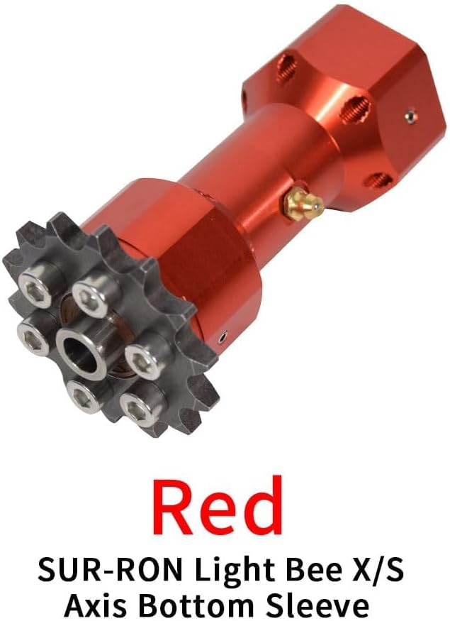 Center Shaft Sleeve for Surron Light Bee X, Sur Ron Drive Shaft Axis Bottom Sleeve Surron Accessories for Surron Electric Dirt Bike (Red)