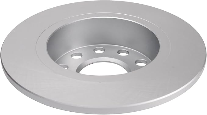 TRQ Rear Brake Rotor Set G Coated Solid Compatible with 2010-2013 Audi A3 2011-2013 A3 Quattro 2013-2019 Volkswagen Beetle 2009-2013 Eos 2011-2018 Jetta 2015 Golf SportWagen