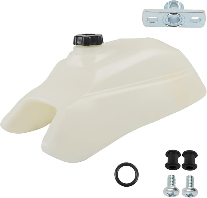 GXYWADY Plastic Fuel Gas Tank and Cap Replacement for Honda Trx Fourtrax 250 1985-1987 FT49010 Beige
