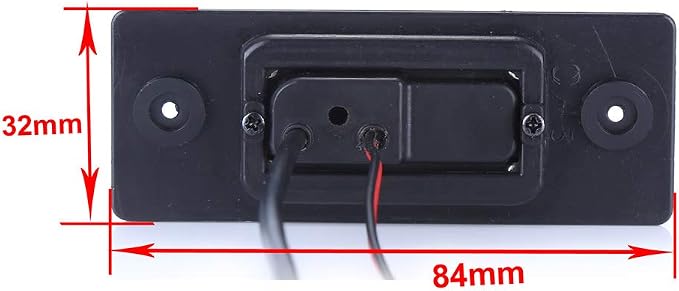 170 Degree Viewing Angle Rear View Back up Camera HD CCD License Plate Light Parking Camera Replacement for Audi TT 8J 2007/Porsche Cayenne 9PA 2003-2010(NO.DC604)