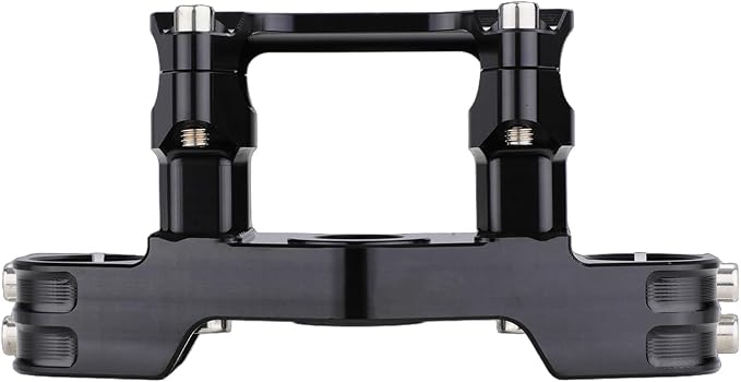 Dirt Pit Bike Top Triple Clamp 7/8" 22MM Upper Triple Tree Bar Mount with Risers Set CNC for TTR 110 TTR110 TTR110E 2008-2025 Black Motorcycle Motocross