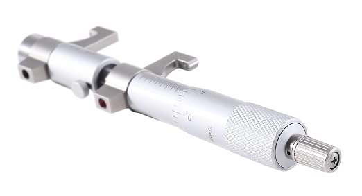Accusize Industrial Tools 2-3'' by 0.001'' Inside Micrometer in Fitted Case, Satin Chrome Finished, Eg00-3223 | Range: 2-3", Graduation: 0.001", Accuracy: 0.00028", Resolution: 0.0001", Satin Chrome Finish