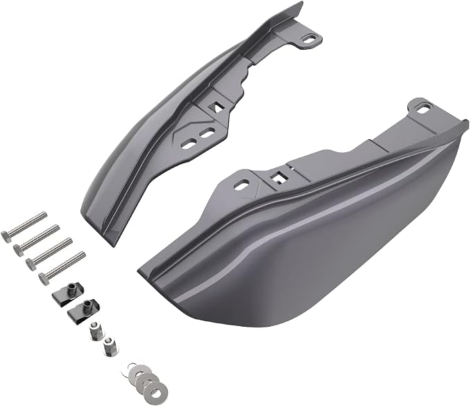 Advanblack 2024 RG Mid Frame Air Deflectors Compatible for Harley Touring Street Glide, Road King, Electra Glide, 2009-2025(Smoke Gray)