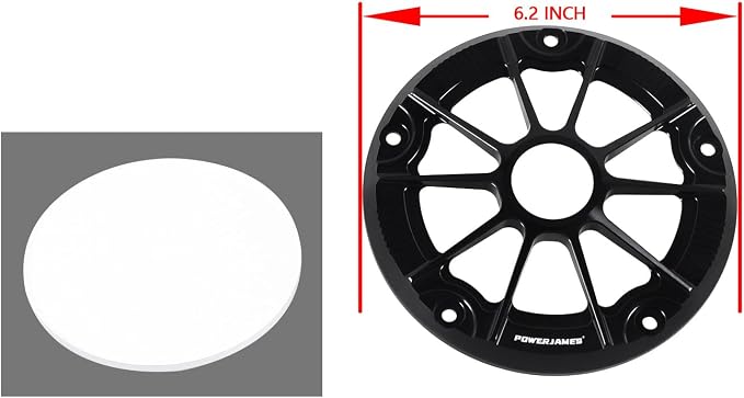 POWER JAMES Black Aluminum Visible Primary Cover Clutch Derby Cover with PC Acrylic Transparent Glass Fits for Harley Davidson 2019-24 Softail Street Bob Low Rider ST Fat Boy Bob Models (Fully Black)