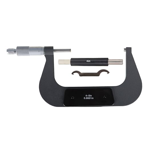 marddpair Micrometer 4-5 Inch 0.0001 Inch Precision Outside Micrometer Carbide Tipped