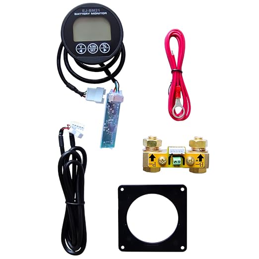 AIMS 500A Remote Battery Monitor Fuel Gauge Lithium 80V - BATMON500