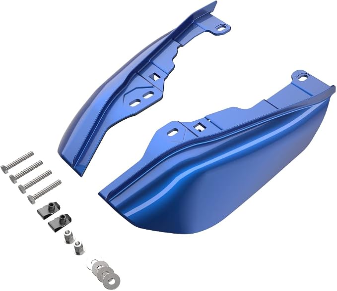Advanblack 2024 RG Mid Frame Air Deflectors Compatible for Harley Touring Street Glide, Road King, Electra Glide, 2009-2025(Superior Blue)