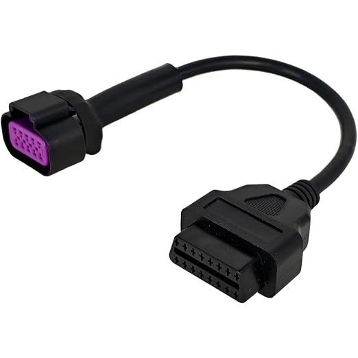 EZROAD DTS Diagnostic Cable Compatible with Mercury Mercruiser Jaltest JDC617A Compatible with Cummins Marine Outboard Inboard Engine OBD2 Adapter 10 Pin Connect Tool