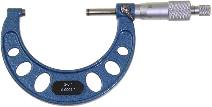 Anytime Tools Outside Micrometer Professional Grade Precision Machinist Tool (2-3"/0.0001")