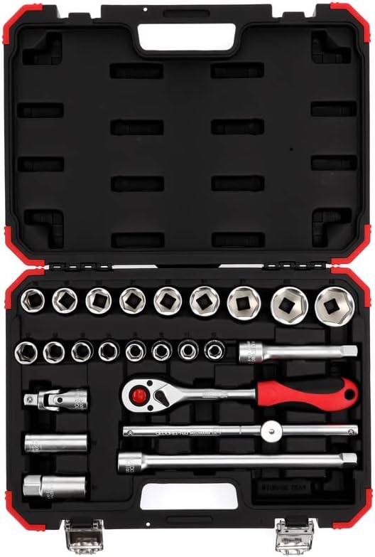 GEDORE RED Socket Set 1/2 size10-32mm 24pcs, 1/2 Zoll (R69003024)