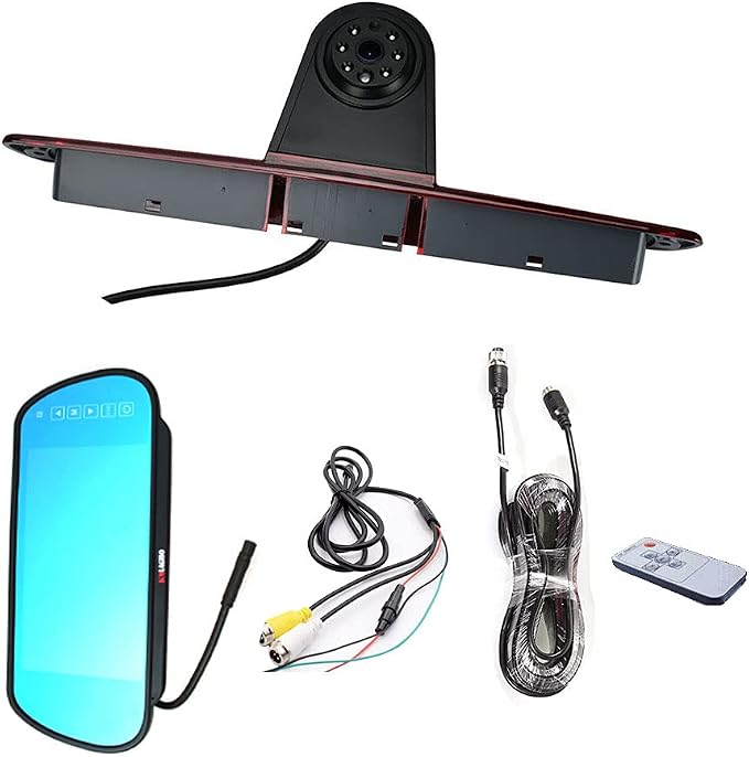 Brake Light Backup Camera Compatible with Dodge Benz Sprinter W906 /V W Crafter Vans (with Monitor)