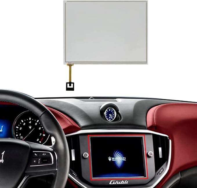 BENET 8.4in Touch Screen Digitizer Compatible with Chrysler Dodge Maserati Uconnect 3 RB5 RE2 Radio Navigation Display Monitor