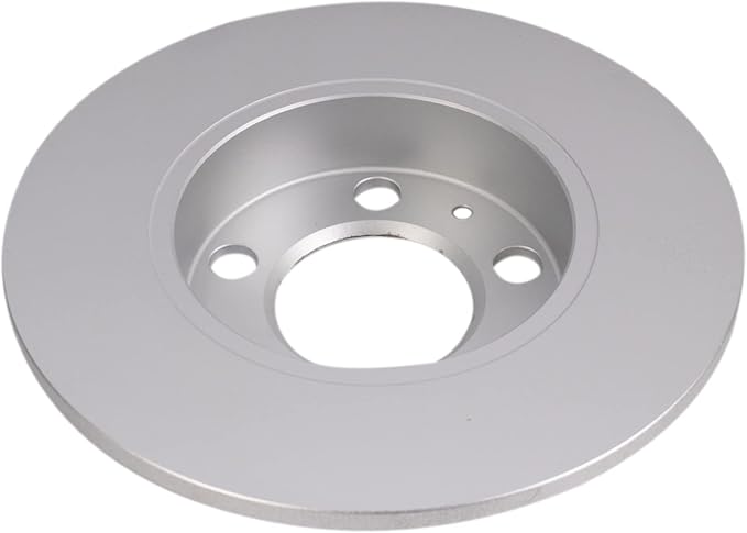 TRQ Rear Brake Rotor Set G Coated Solid Compatible with 2000-2006 Audi TT 1998-2010 Volkswagen Beetle 1999-2010 Golf 1999-2010 Jetta