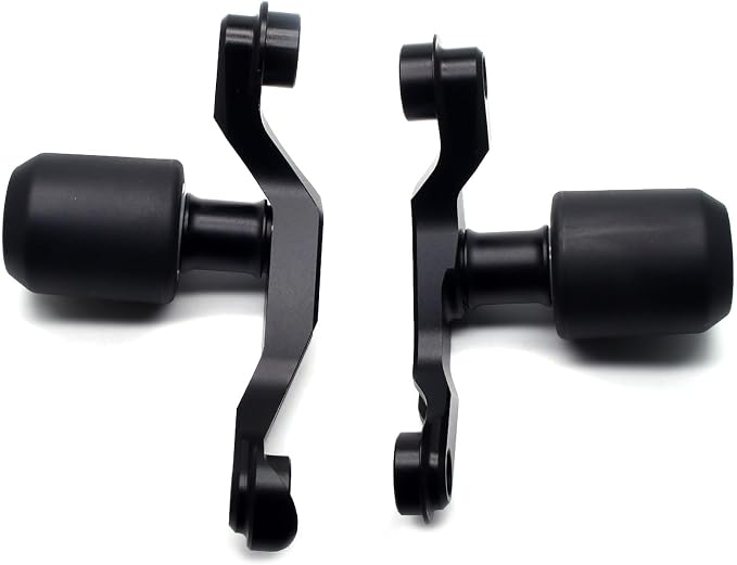 MZS Motorcycle Frame Sliders, Crash Protector Falling Protection Guards Kits No Cut Accessories Aluminum Black Compatible with Z H2 2020-2024 / ZH2 SE 2020-2024