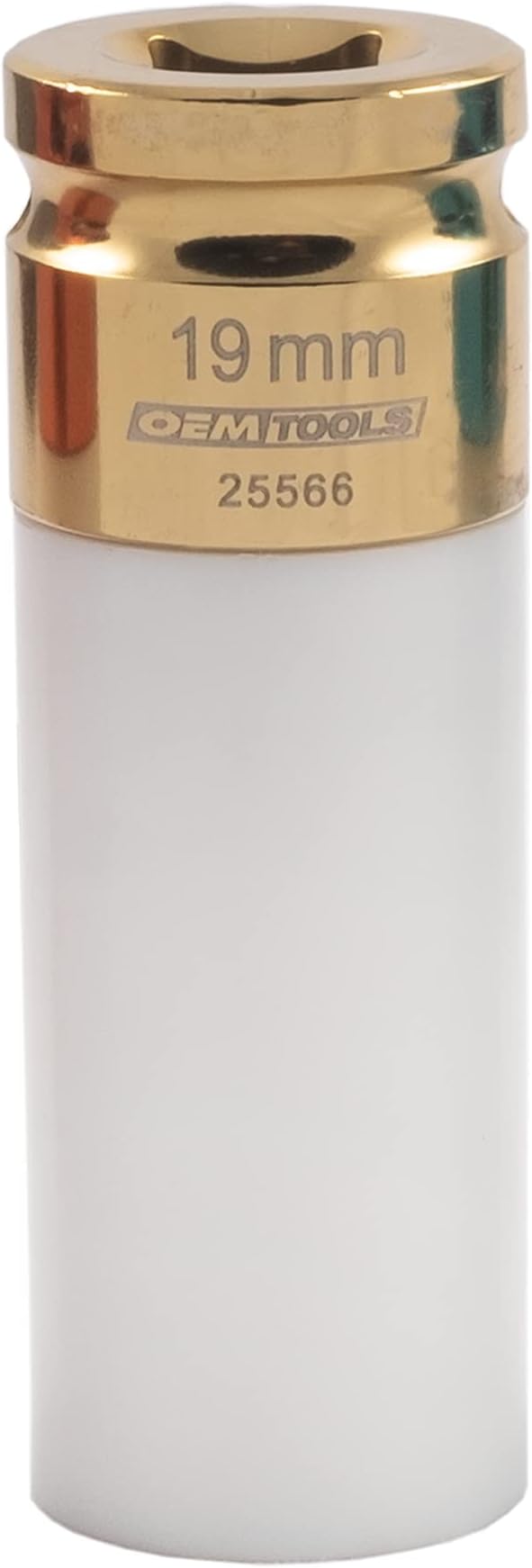 OEMTOOLS 25566 19MM Lug Nut Socket, 1/2" Drive 19mm Socket for Wheel Service, Non-Marring Sleeve, Thin Wall, CR-MO Steel for Impact Tools, 400 Ft-Lb Max Torque
