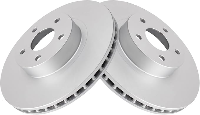 TRQ Front Brake Rotor Set G Coated Vented Compatible with 2005-2006 Saab 9-2X 2013-2016 Scion FR-S 2013-2016 Subaru BRZ 1998-2002 Forester 1998-2016 Impreza 1991-2005 Legacy 2000 Outback