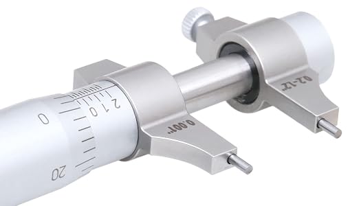 Accusize Industrial Tools Inside Micrometer, 0.2-1.2", EG00-3221 | Range: 0.2-1.2", Graduation: 0.001", Accuracy: 0.00028", Resolution: 0.0001", Satin Chrome Finish