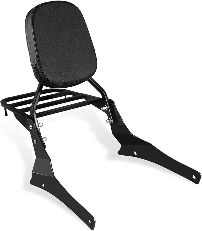 Sissy Bar & Luggage Rack for Suzuki Volusia VL800(Black) | 2001-2011 Passenger Backrest