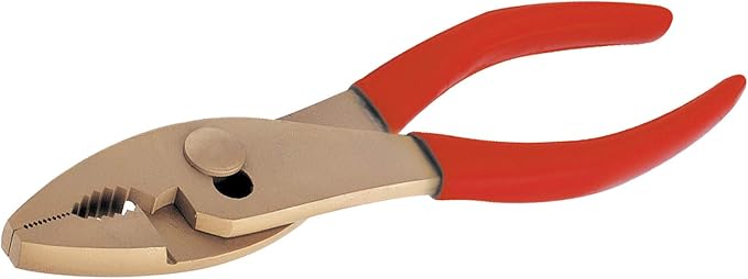 CS Unitec | Non-Sparking Pliers | Adjustable Combination | 8 in. | TUV Certified | Aluminum Bronze | Non-Magnetic | Corrosion Resistant | EX605-8A