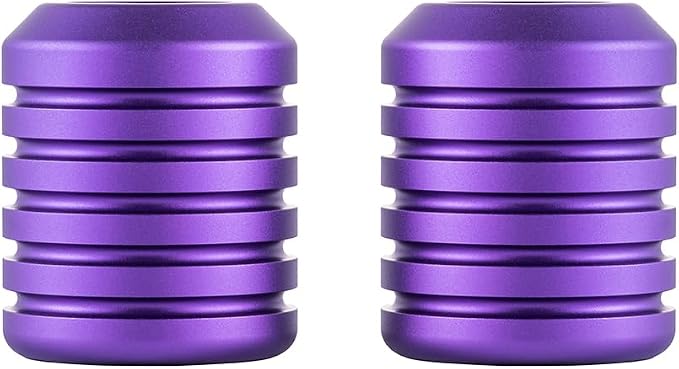 Advanblack Motorcycle Frame Sliders Machined CNC Alumium Crash Bar Slider Fit All Flat Out & Highway 1 1/4" Crash Bar Saddlebags Guards (Purple)
