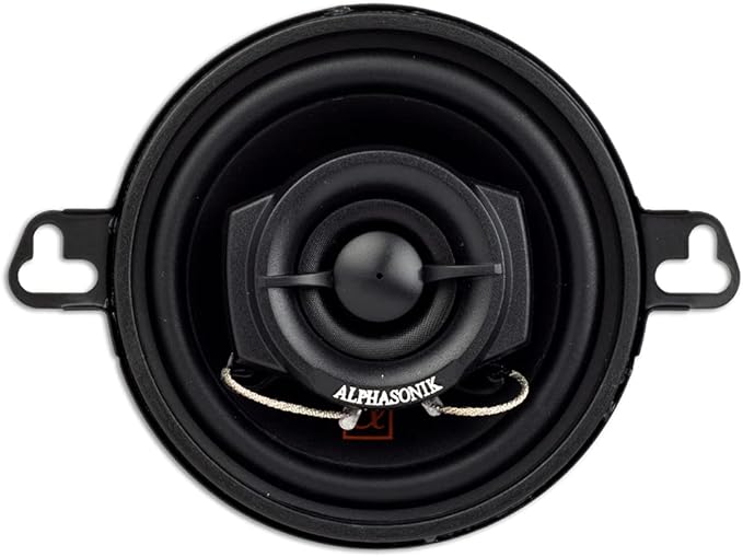 Alphasonik 1 Pair of NS35 Neuron Series 3.5" (180 Watts Max for The Pair) 90 Watts Max Per Speaker 2-Way Full-Range Car Audio Speaker with PEI Dome Tweeter Polypropylene Cone