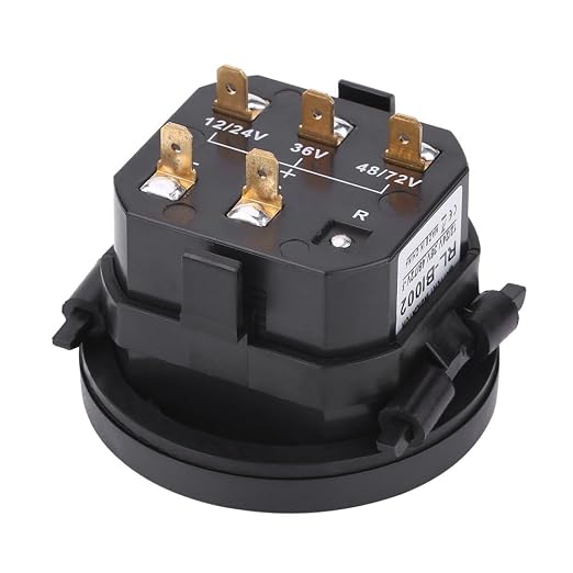 Aramox Cart Battery Meter: 12V/24V/36V/48V/72V Digital Battery Indicator Gauge for Carts