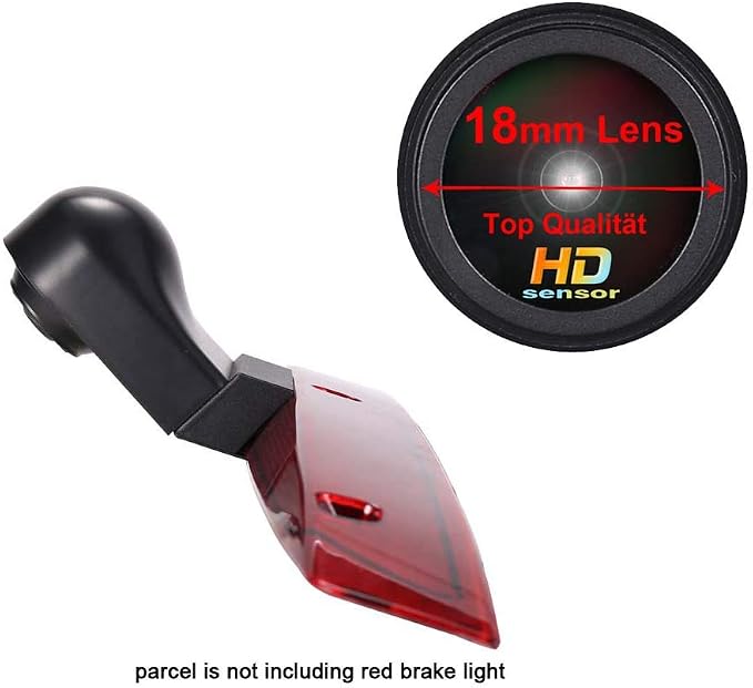 HD 1280x720 Pixels 1000TV Lines 3rd Brake Light Reverse Camera Brake lamp Parking Camera for Mercedes Benz Viano Vito W639 Van 3 VW Crafter ab 2017 Transporter Van+4.3" car Reverse Screen