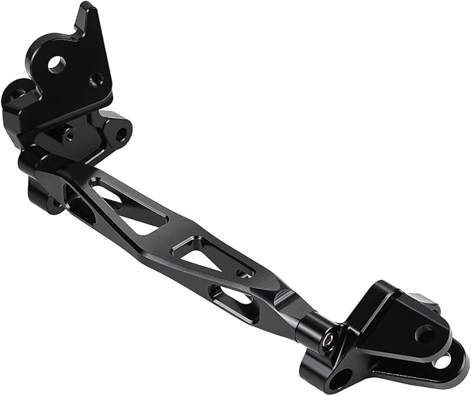 Foot Peg Bracket with Support Brace for Surron Ultra Bee,CNC 6061 Aluminum Foot Rest Pedal & Support Rod for Sur Ron Ultra Bee/Surron Ultrabee Black