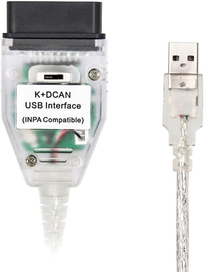 K+CAN K+DCAN USB Interface Cable Compatible with Inpa Cable BMW Switch FT232RL for BMW E-Series OBD2 Scanner Diagnostic Tool Code Reader Car Ediabas