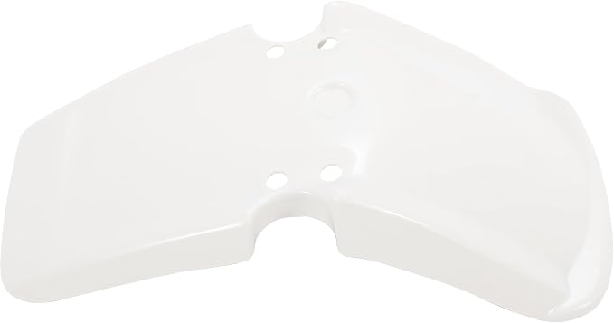 ALMULOO Front Fender Plastic ABS White Compatible with 1983-1985 Honda ATC200X Three‑Wheeler Mud Guard