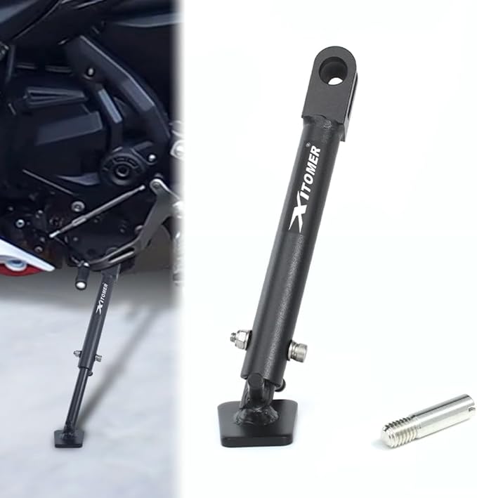 Xitomer 0-3'' Adjustable Kickstand Fit for Ninja 650 / ABS Z650 2020-2026 & Z650RS 2022-2026 Adjustable Motorcycle Stand Side Stand