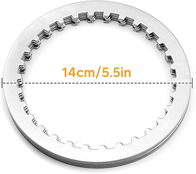 Wsays Friction Steel Extra Clutch Plates Kit Compatible with Harley Sportster XL 1991-2022, Fit Touring Softail Dyna and FXR Big Twin 1990-1997, Fit Evolution 1340 1994-1997, Fit Buell All 1991-2002
