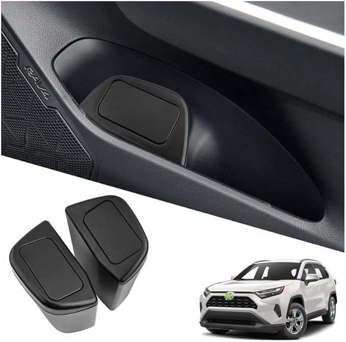 2025 2026 RAV4 Trash Can for 2026 Toyota RAV4 Accessories,Portable Mini Car Trash Bin with Lid for Storage and Organizer Car Door Garbage Can Compatible with 2019-2022 2023 2024 2025 2026 Toyota RAV4