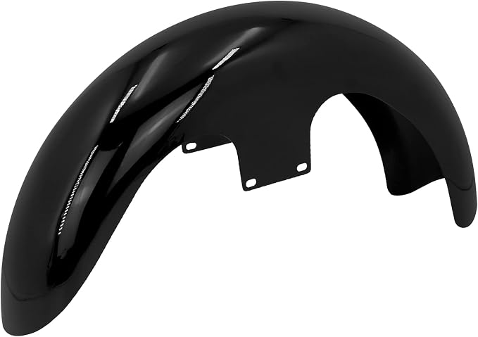21" Motorcycle Front Fender Mudguards for 130 / R21 Tire Fit for Harley Bagger Touring Road King Electra Glide Street Glide FLHR FLHX (Gloss Black)