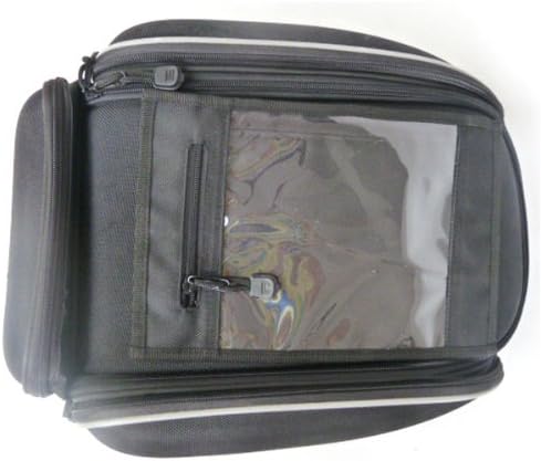 1Storm New Motorcycle Waterproof Saddle Bag Tank Bag Black with Magnetic Mounting